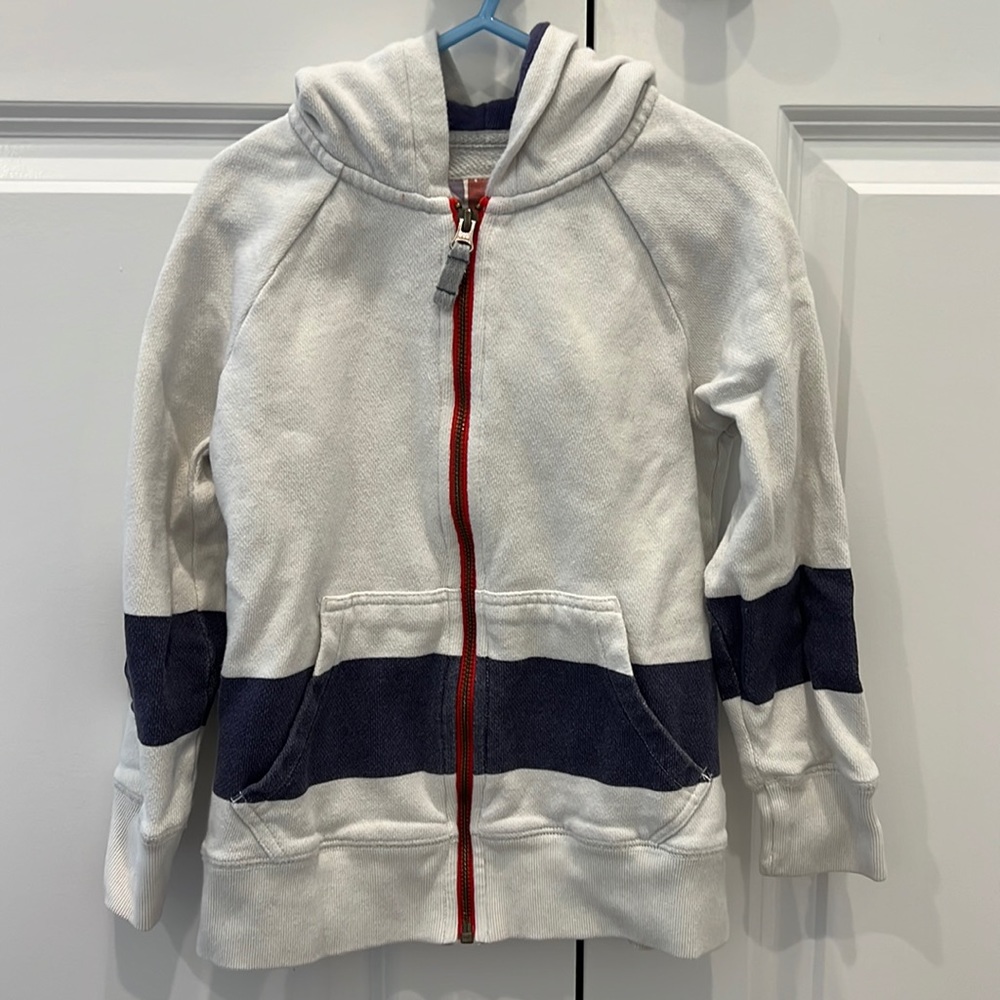 Mini Boden Johnnie B Hoodie Zip-Up 5/6Y